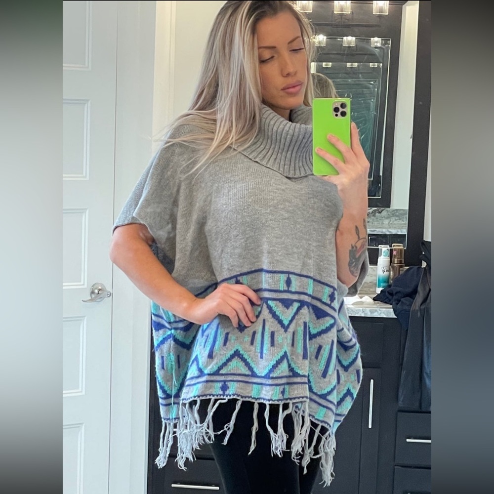 Aztec turtleneck sweater